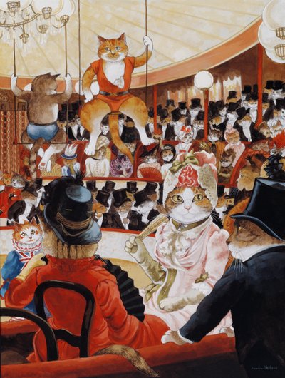 Illustration de Cats Galore! A Compendium of Cultured Cats (pub. 2015) - Susan Herbert