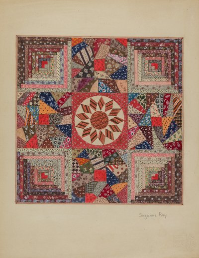 Couverture de berceau, vers 1936 - Suzanne Roy