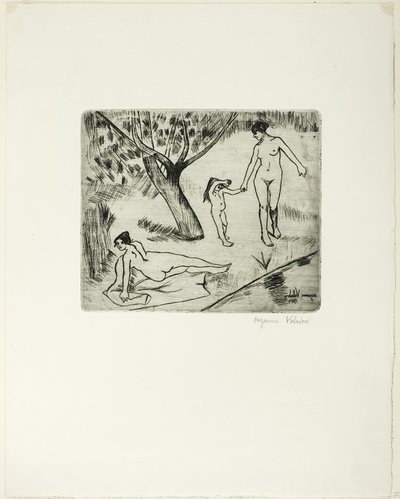 Femmes et enfants au bord de l