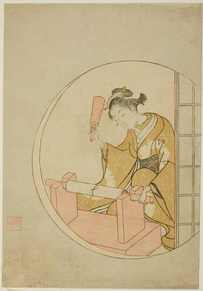 Foulage du tissu - Suzuki Harunobu