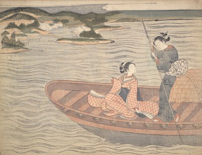 Le bac - Suzuki Harunobu