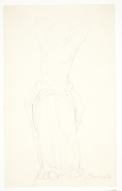 Étude pour la statuette "Femme se coiffant" - Svend Rathsack