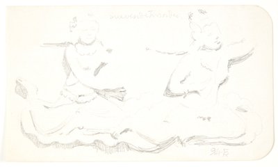 "Femmes flottantes". Feuille d