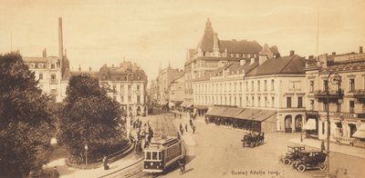 Malmö : Gustaf Adolfs torg (photo n/b) - Swedish Photographer