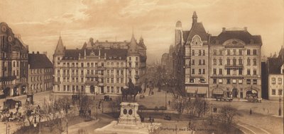 Malmö : Stortorget avec Ostra Hamngatan (photo n/b) - Swedish Photographer