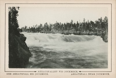 La Suède : Akkatsfall near Jockmock (b/w photo) - Swedish Photographer