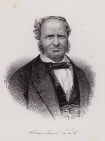 Abraham Emanuel Fröhlich, poète suisse (gravure) - Swiss School