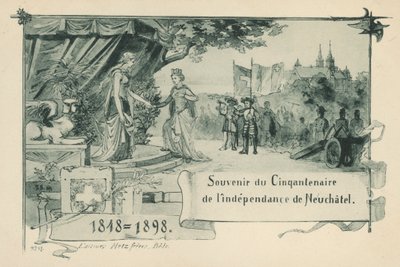 Cinquantième anniversaire de Neuchâtel se déclarant république au sein de la Confédération suisse en 1848 - Swiss School