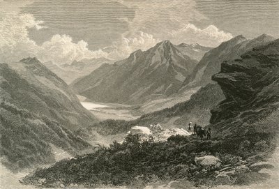 Scène dans la vallée de Poschiavo, Grisons méridionaux - Swiss School