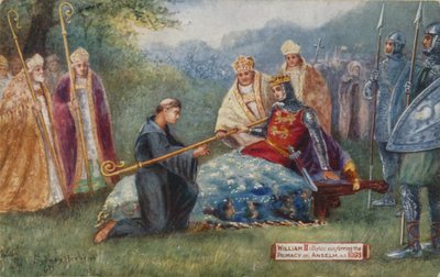 Guillaume II conférant la primauté à Anselme, 1093 - Sydney Herbert