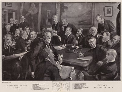 Une réunion du Conseil de la Société des Arts - Sydney Prior Hall