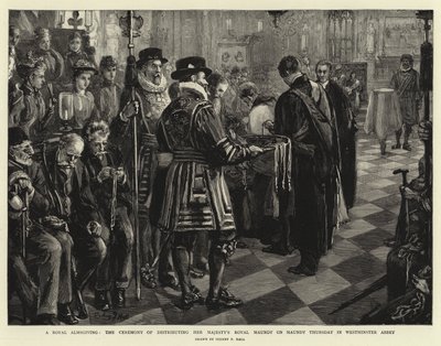 Une aumône royale, la cérémonie de distribution de la Maundy royale de Sa Majesté le Jeudi Saint à l