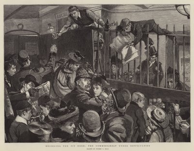 Assiégeant la porte de la fosse, le commissariat en difficulté - Sydney Prior Hall