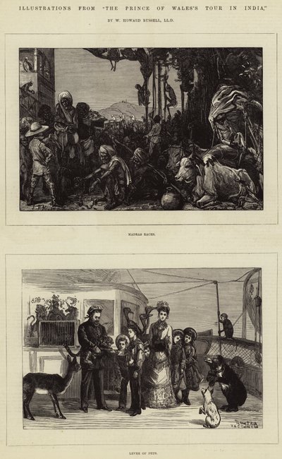 Illustrations du Tour du Prince de Galles en Inde, par W Howard Russell, LLD - Sydney Prior Hall