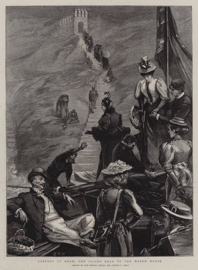 Débarquement à Herm, la route de l