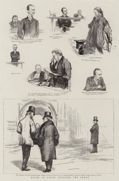 Le Major Le Caron occupe la cour - Sydney Prior Hall
