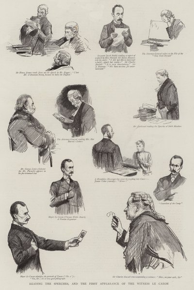 Lecture des Discours, et la Première Apparition du Témoin Le Caron - Sydney Prior Hall