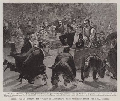 Jour de discours à Harrow, les Grenouilles d