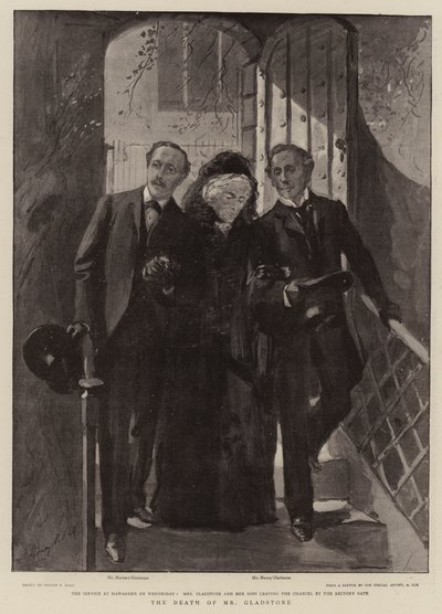 La mort de M. Gladstone - Sydney Prior Hall
