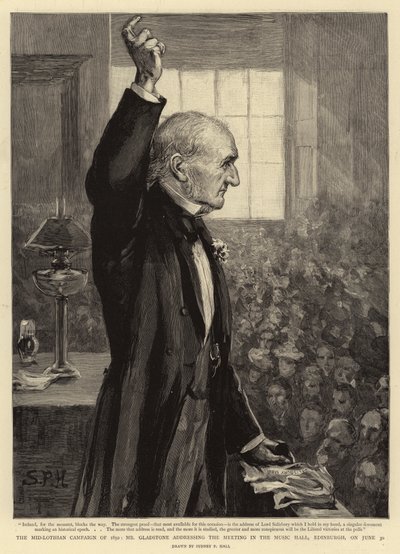 La campagne de Mid-Lothian de 1892, M. Gladstone s