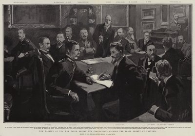 Le Passage du Nuage de Guerre avant le Couronnement, signature du Traité de Paix à Pretoria - Sydney Prior Hall