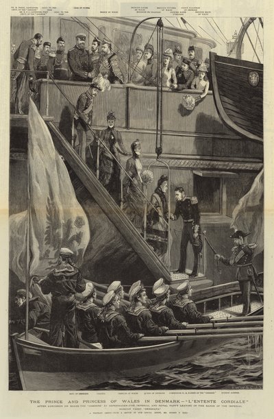 Le prince et la princesse de Galles au Danemark, L