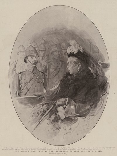 Le Bon Voyage de la Reine à la Cavalerie de la Maison pour l
