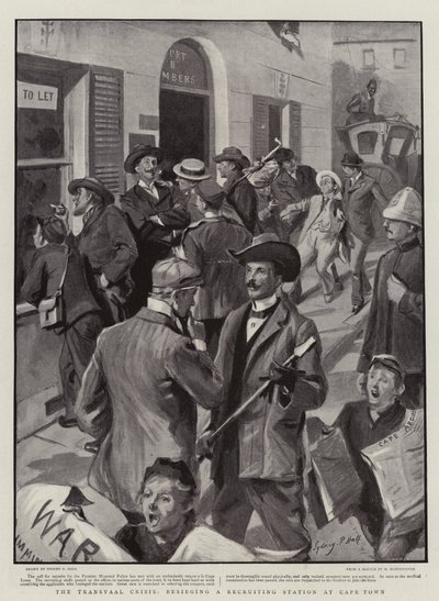 La crise du Transvaal, siège d