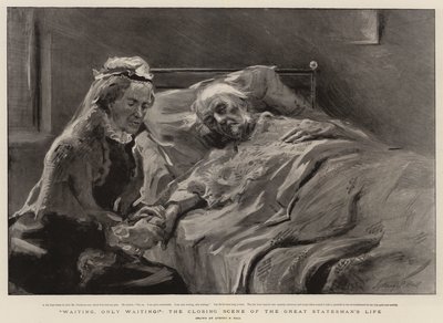 Attendre, seulement attendre!, la scène finale de la vie du grand homme d