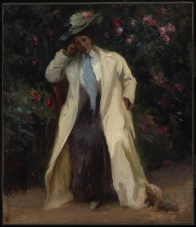 Dame avec un chien, vers 1898 - Sydney Strickland Tully