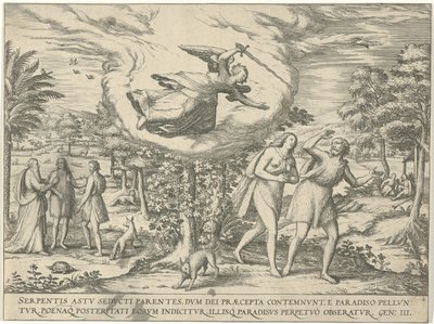 Expulsion du Paradis - Symon Novelanus (attributed to)