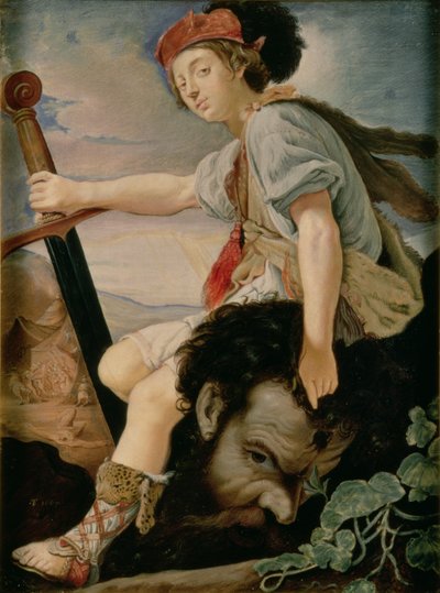David avec la tête de Goliath - T. Flatman