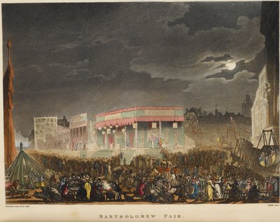 Foire de Bartholomew - T. & Pugin A.C. (1762 1832) (after) Rowlandson