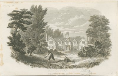 Fenton - Clayton Hall: gravure sur acier, nd [c 1840] - T Taylor