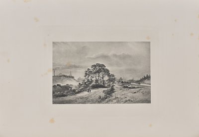 Vue sur la ville depuis la rive du canal Monkland, près de Milburn Bridge - T. and R. Annan and Sons