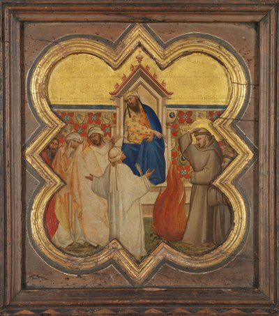 Feuerprobe vor dem Sultan - Taddeo Gaddi