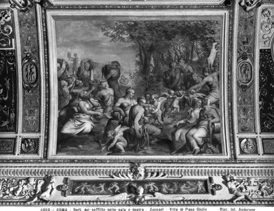 Scène avec des nymphes (détail) - Taddeo Zuccaro