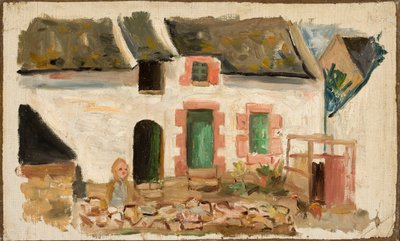 Enfant devant la maison - Tadeusz Makowski