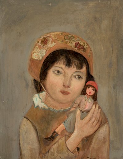 Petite fille avec une poupée - Tadeusz Makowski
