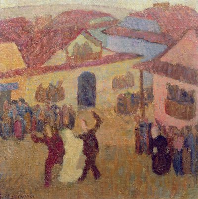 Mariage juif en ville - Tadeusz Makowski