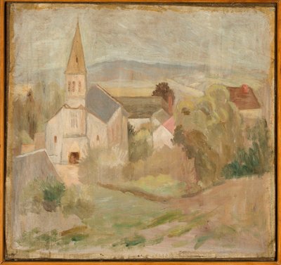 Paysage avec une petite église (La Comelle) - Tadeusz Makowski