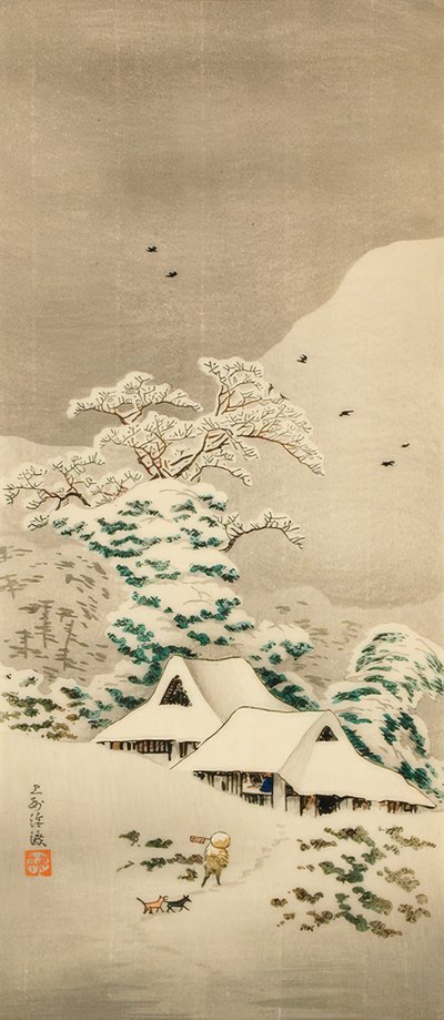 Sawatari sous la neige - Takahashi Hiroaki