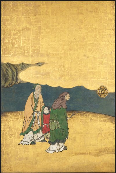 Une partie de Go, des Quatre Accomplissements, début du XVIIe siècle - Takanobu Kano