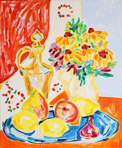 Fleurs et fruits colorés - Tamara Jare