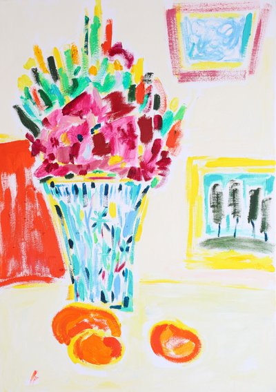 Fleurs et fruits aux couleurs vives - Tamara Jare