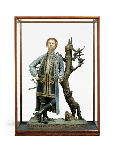 Figure en argile peinte traditionnellement identifiée comme David Garrick, vers 1770 - Tan Che Qua Tan Che Qua