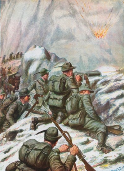 Soldats italiens pendant la Première Guerre mondiale - Tancredi Scarpelli