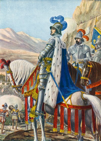 Le roi François Ier de France observant les Alpes le 15 août 1515 - Tancredi Scarpelli
