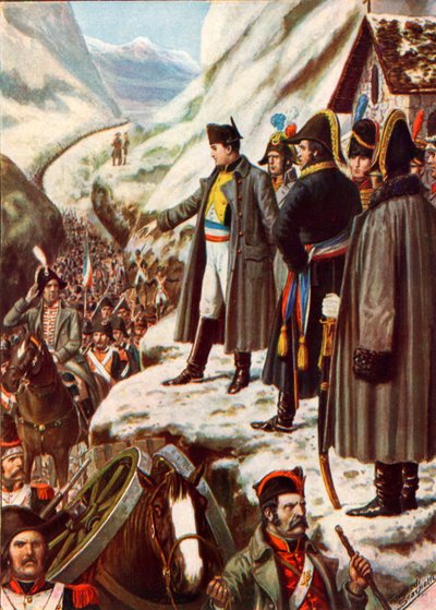 Napoléon au col du Grand-Saint-Bernard - Tancredi Scarpelli