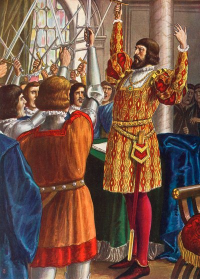 Le peuple milanais, poussé par Antonio Trivulzio et d